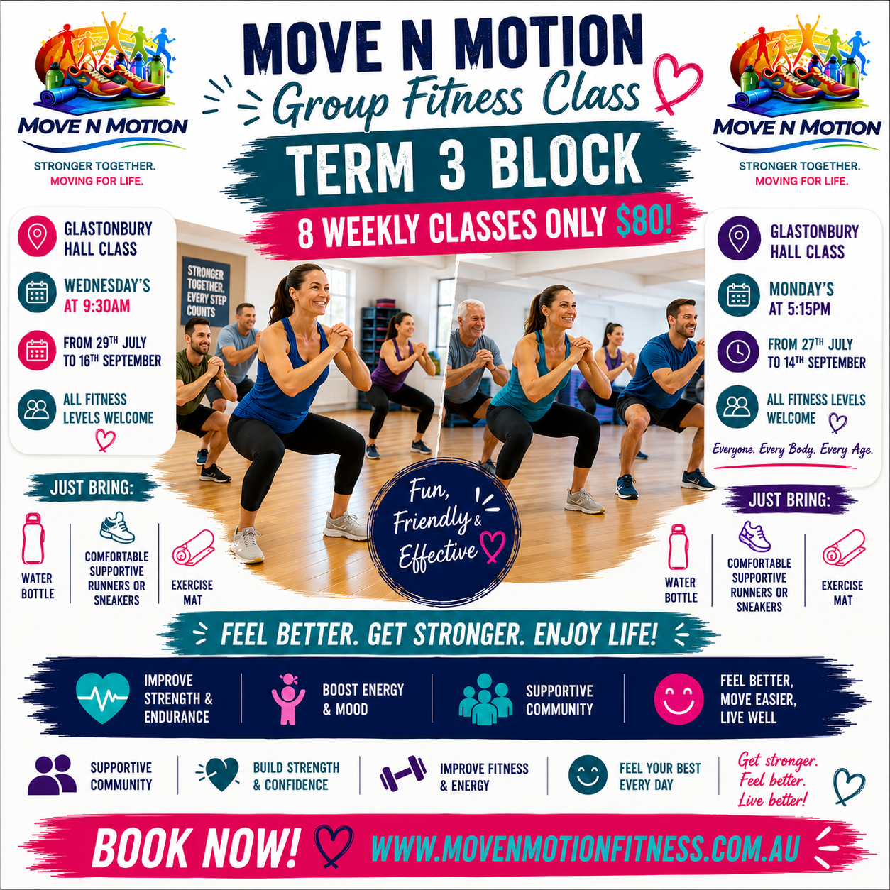 Glastonbury Hall Fitness Classes with Joy Savage